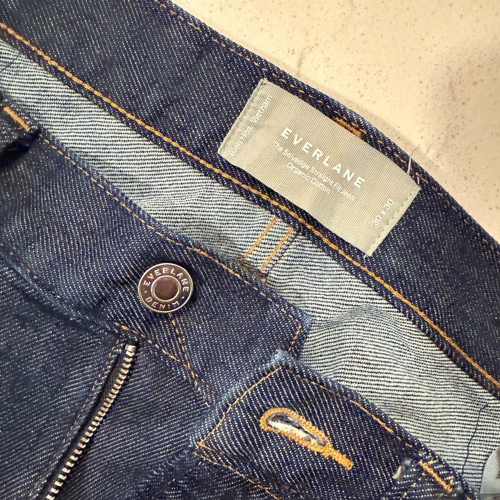 Men’s Everlane Selvedge Straight Fit Jeans 30x30